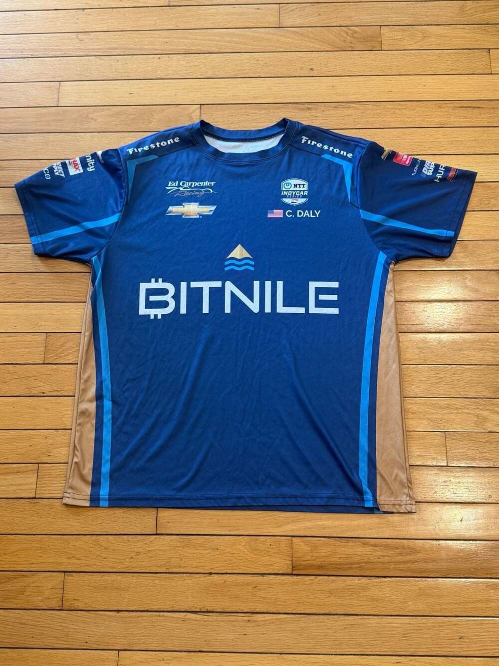 Ed Carpenter Racing IndyCar Conor Daly #20 Bitnile Team Pit Crew Shirt